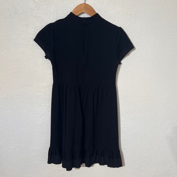 Killstar Goth Black Dress XS Spider Button Mesh Ruffle Witchy - Picture 9 of 12